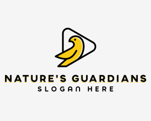 Bird Play Button logo