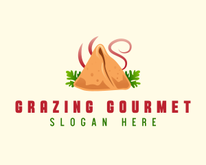 Samosa Food Cuisine logo design