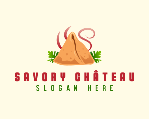 Samosa Food Cuisine logo design