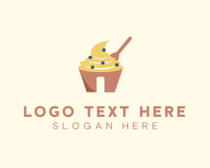 Cream Pastry Cupcake logo