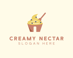 Cream Pastry Cupcake logo