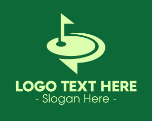 Golf Course Speech Bubble logo