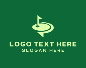 Golf Course Speech Bubble logo