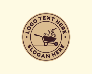 Garden Lawn Wheelbarrow Logo