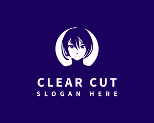 Female Anime Character Logo