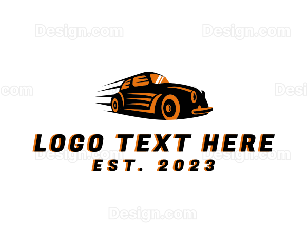Vintage Speed Car Automobile Logo