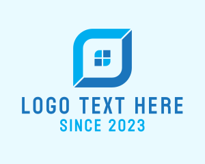 Blue Realtor Lettermark logo