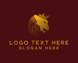 Gold Lion King logo