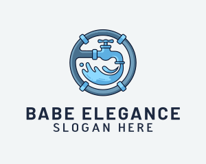 Water Pipe Repairman logo design