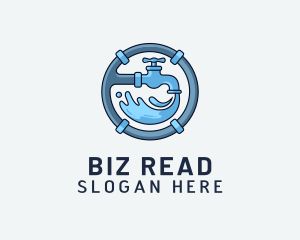 Water Pipe Repairman logo design