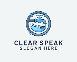 Water Pipe Repairman logo design