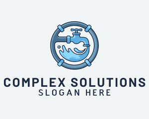 Water Pipe Repairman logo design