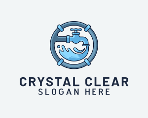 Water Pipe Repairman logo design