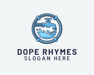 Water Pipe Repairman logo design