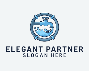 Water Pipe Repairman logo design