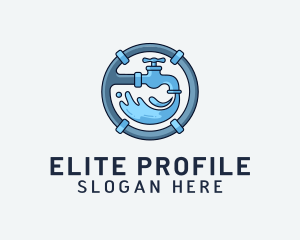 Water Pipe Repairman logo design