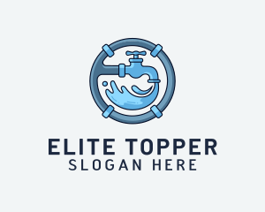 Water Pipe Repairman logo design