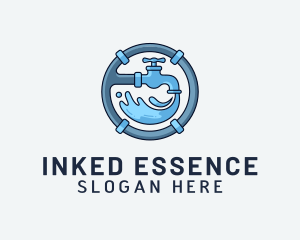 Water Pipe Repairman logo design