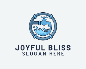 Water Pipe Repairman logo design