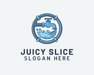 Water Pipe Repairman logo design