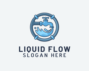 Water Pipe Repairman logo design