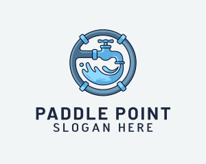 Water Pipe Repairman logo design