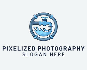 Water Pipe Repairman logo design