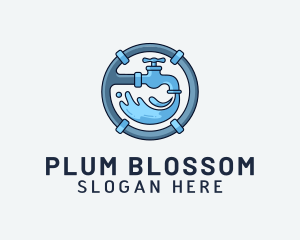 Water Pipe Repairman logo design