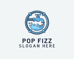 Water Pipe Repairman logo design