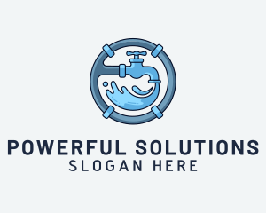 Water Pipe Repairman logo design