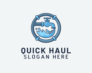 Water Pipe Repairman logo design