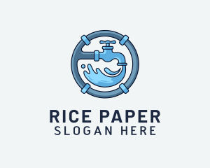 Water Pipe Repairman logo design