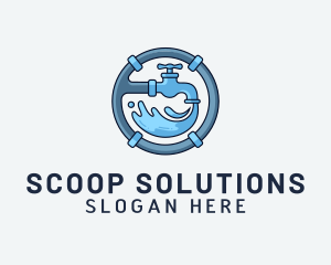 Water Pipe Repairman logo design