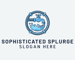 Water Pipe Repairman logo design