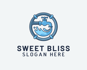 Water Pipe Repairman logo design