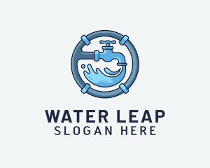 Water Pipe Repairman logo design