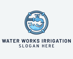 Water Pipe Repairman logo design