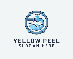 Water Pipe Repairman logo design