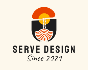 Sunrise Ramen Noodle  logo design