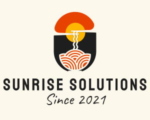 Sunrise Ramen Noodle  logo design