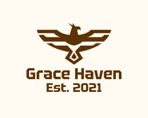 Brown Military Eagle logo