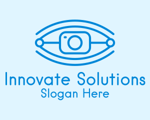 Tech Robotic Eye Camera Logo