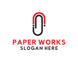 Magnetic Paper Clip logo design