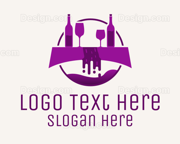 Purple Wine Fountain Logo