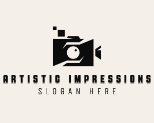 Vlogger Video Camera logo design