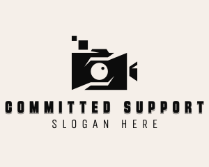 Vlogger Video Camera logo design