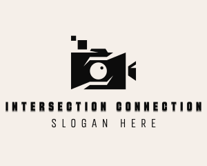 Vlogger Video Camera logo design