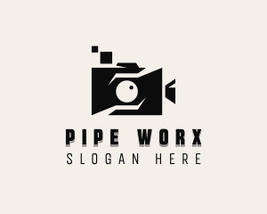 Vlogger Video Camera logo design