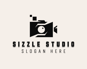 Vlogger Video Camera logo design