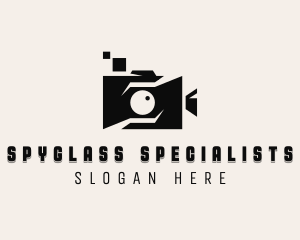 Vlogger Video Camera logo design